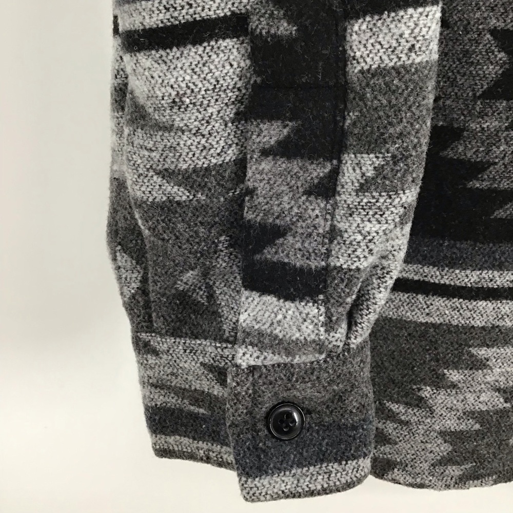 Native Western Aztec Button-Up Jacket Shacket Win… - image 5